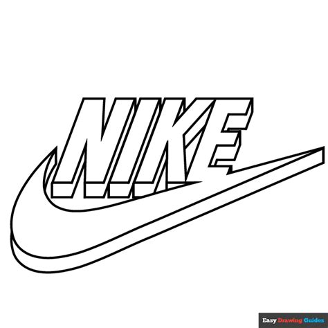 Nike logo kleurplaat 